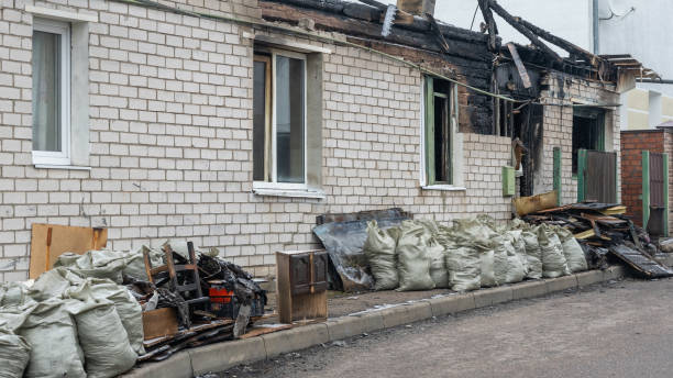 Professional Fire Damage Restoration technician working in Flourtown, PA